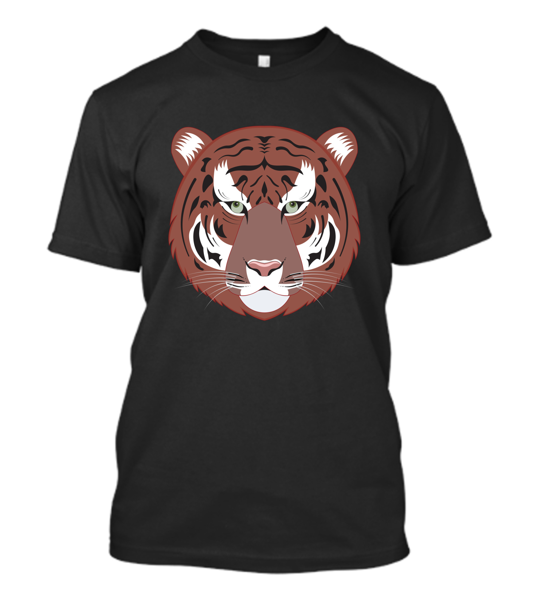 Tiger Face With Striking Green Eyes T-Shirt