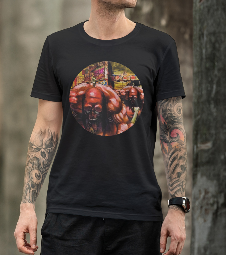 Tokyo Monsters Attack Neon Streets Japan T-Shirt