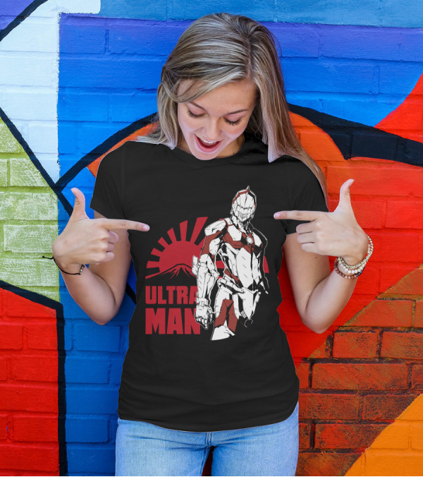 Ultraman Rising Sun Japanese Hero Iconic Figure T-Shirt