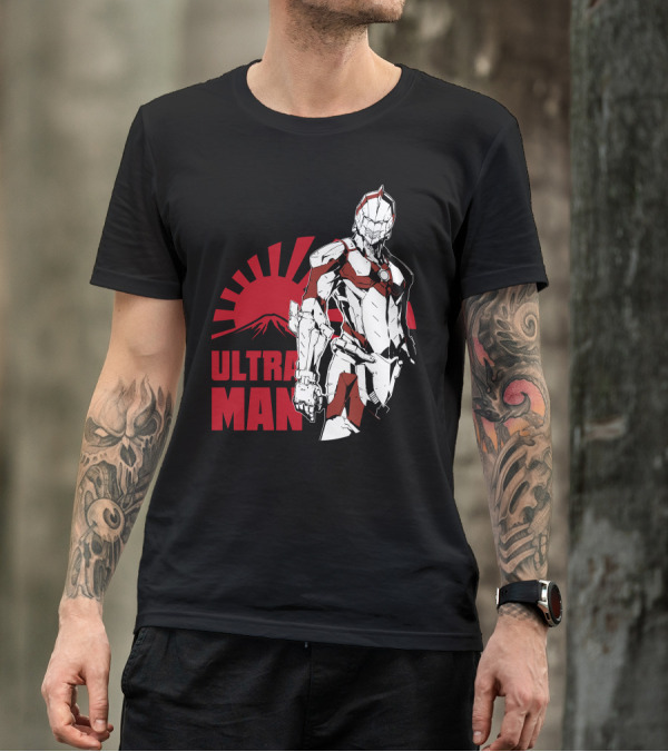 Ultraman Rising Sun Japanese Hero Iconic Figure T-Shirt