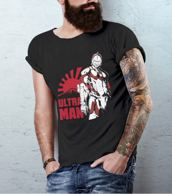 Ultraman Rising Sun Japanese Hero Iconic Figure T-Shirt