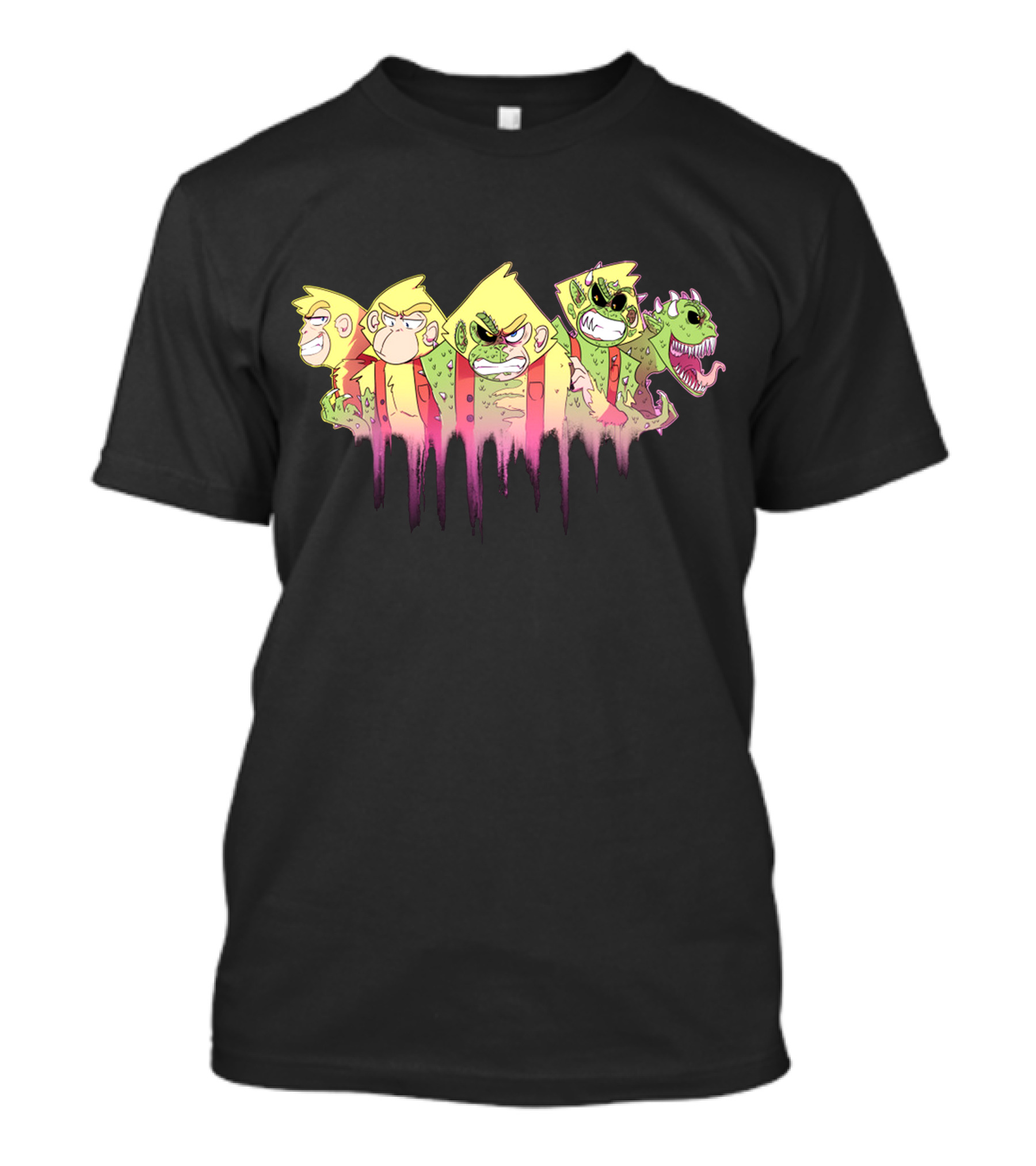 Whole Bunch Of Sips Mutant Dinosaur Crew T-Shirt