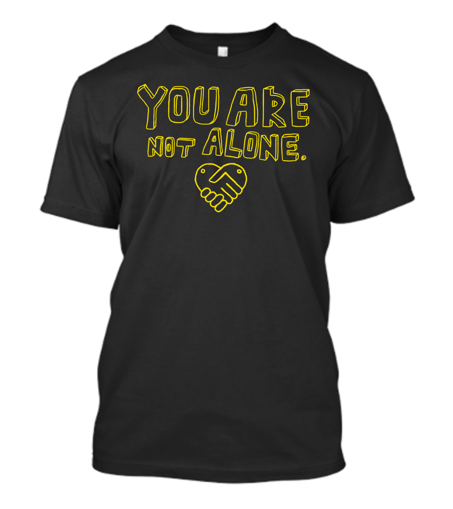 You Are Not Alone Heart Hands Unity T-Shirt
