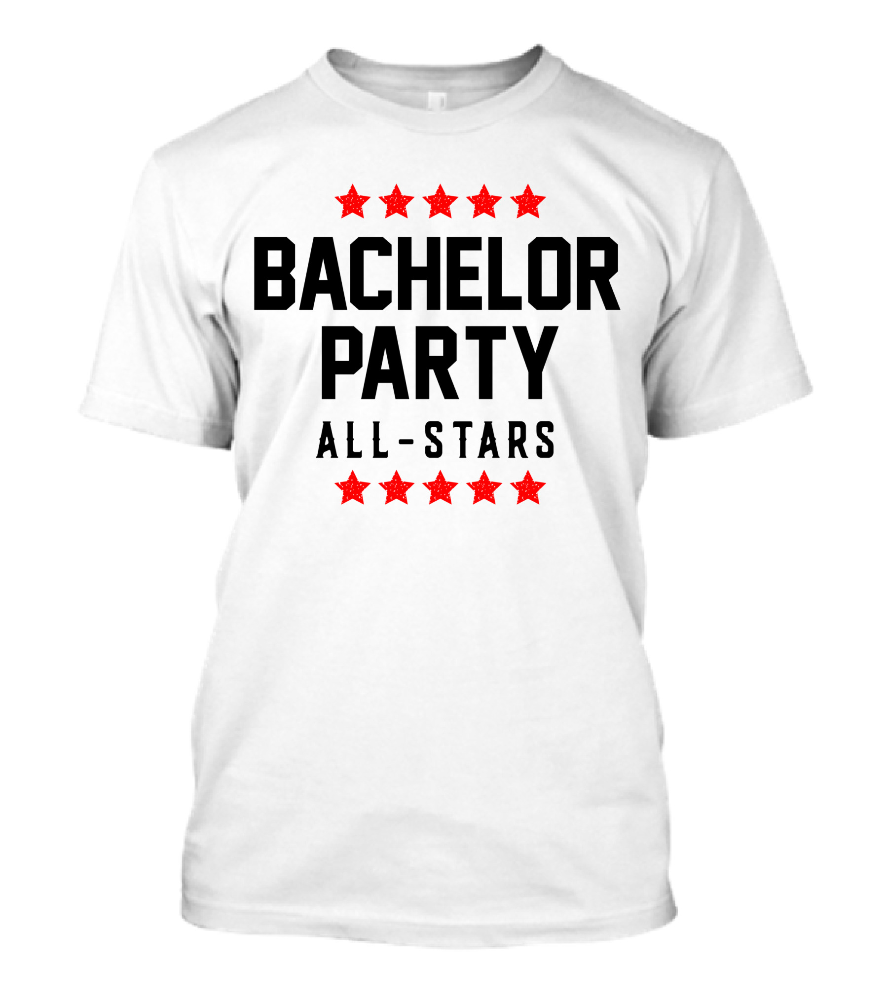 Bachelor Party All Stars Red Stars T-Shirt