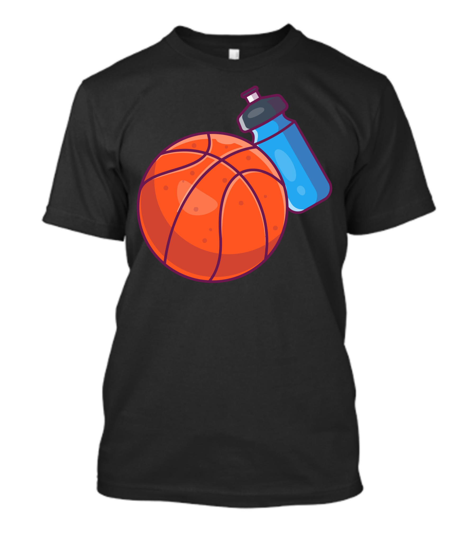 Basket Ball And Water Bottle T-Shirt