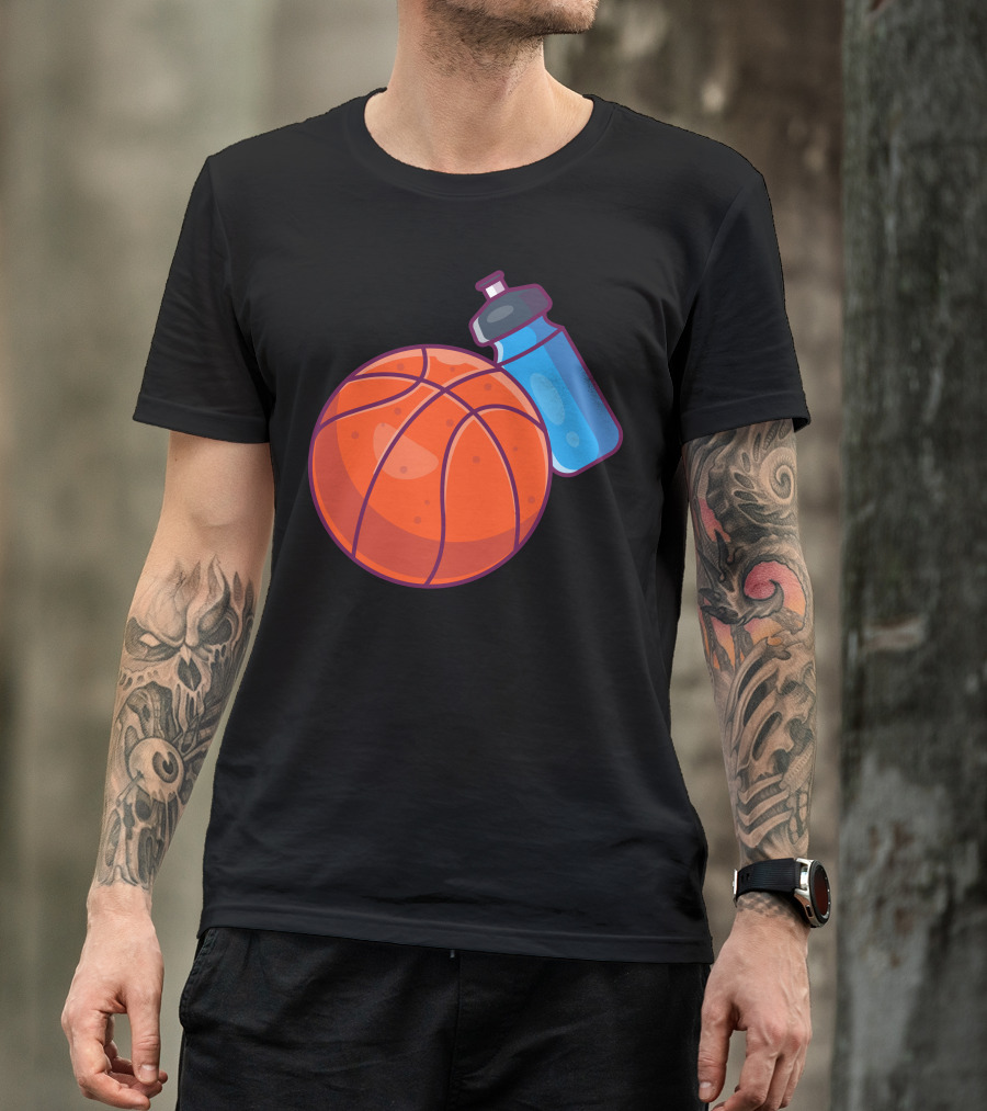 Basket Ball And Water Bottle T-Shirt