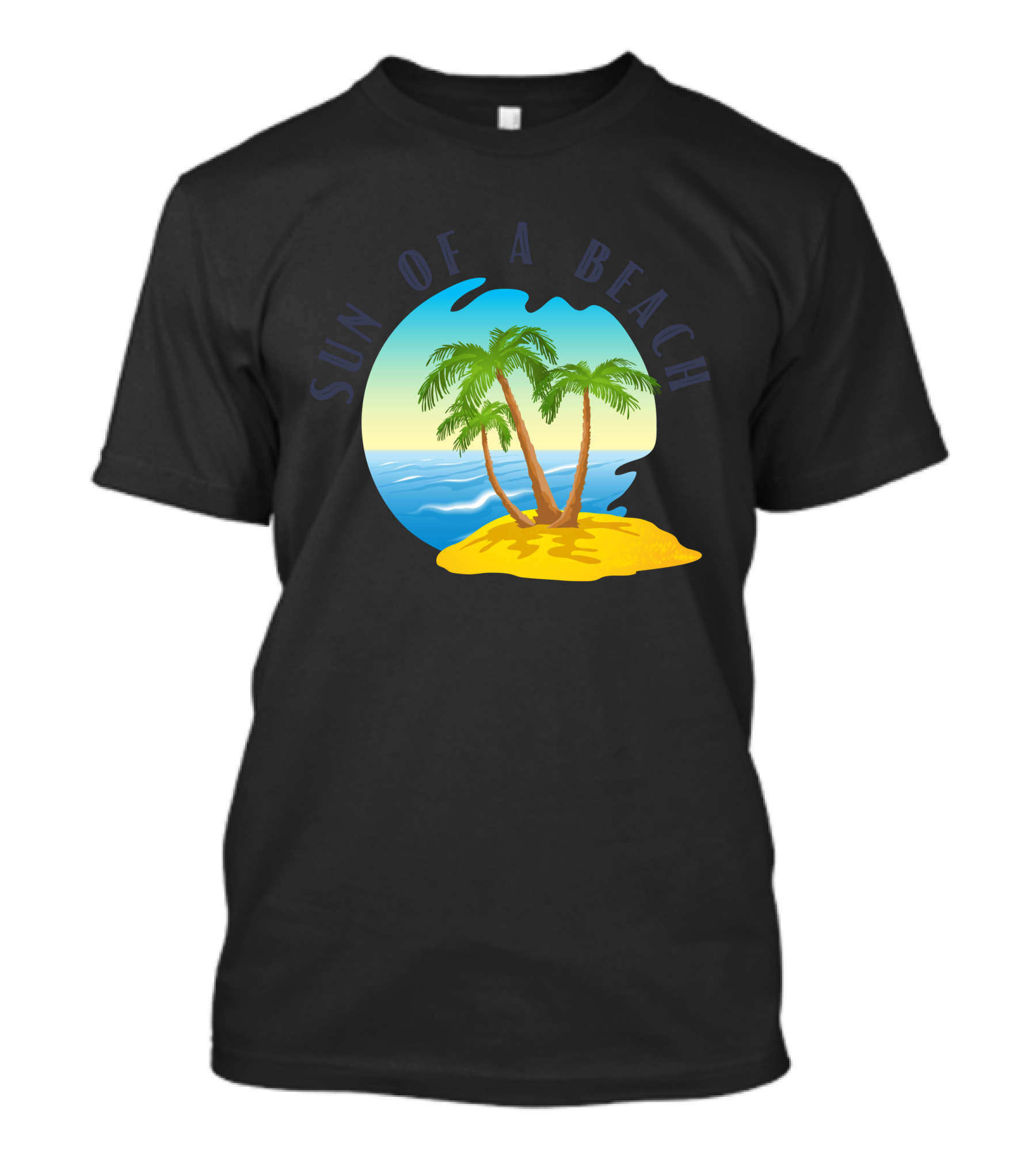 Sun Of A Beach Tropical Island Ocean Scene T-Shirt