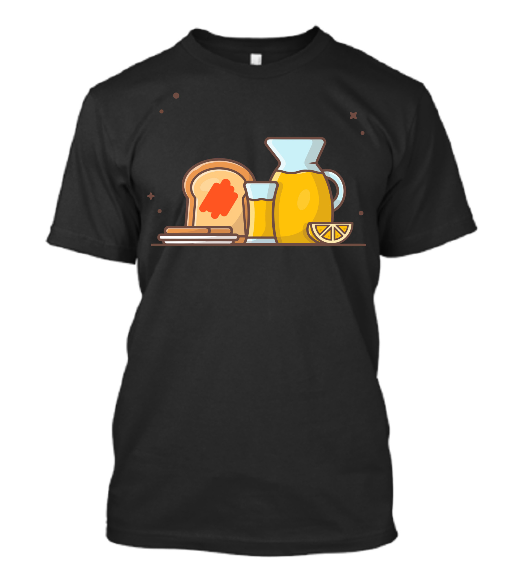 Breakfast Mermelaid Toast With Orange Juice And Slice T-Shirt