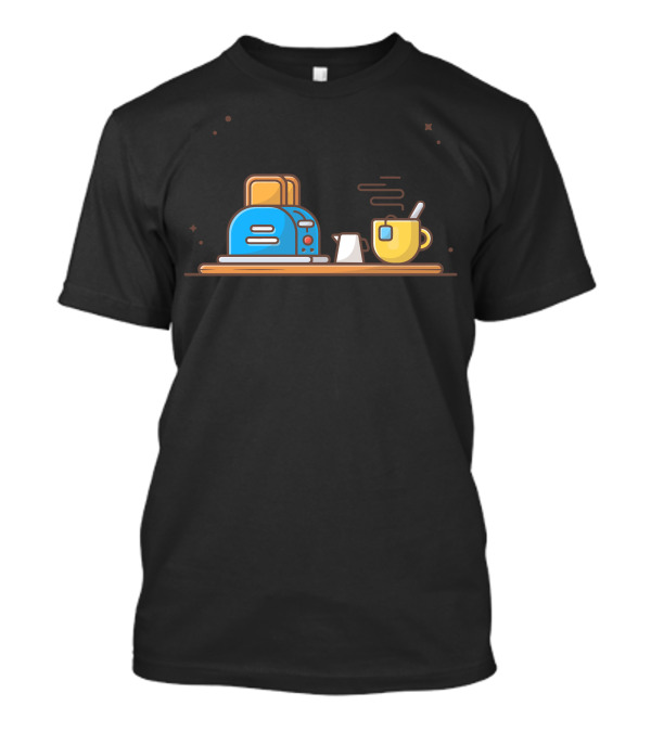 Toaster Coffee Breakfast Time Morning Routine T-Shirt