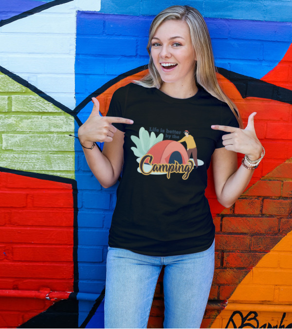 Life Is Better By The Camping Camping T-Shirt