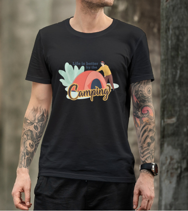 Life Is Better By The Camping Camping T-Shirt