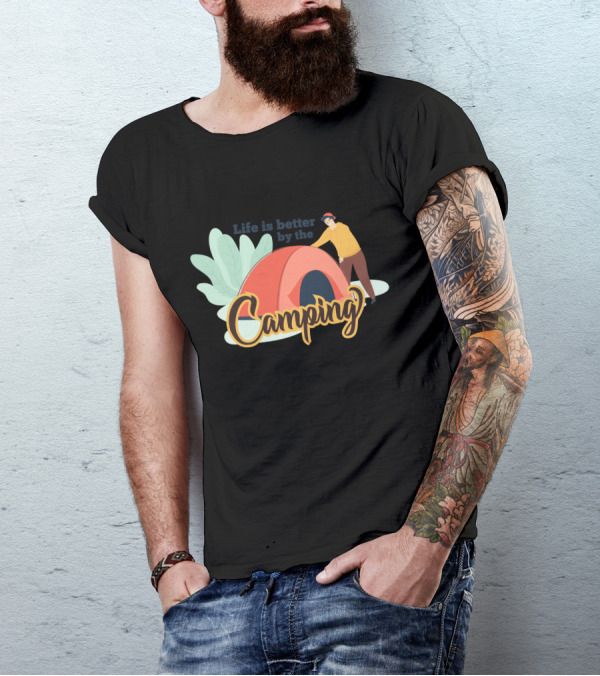 Life Is Better By The Camping Camping T-Shirt