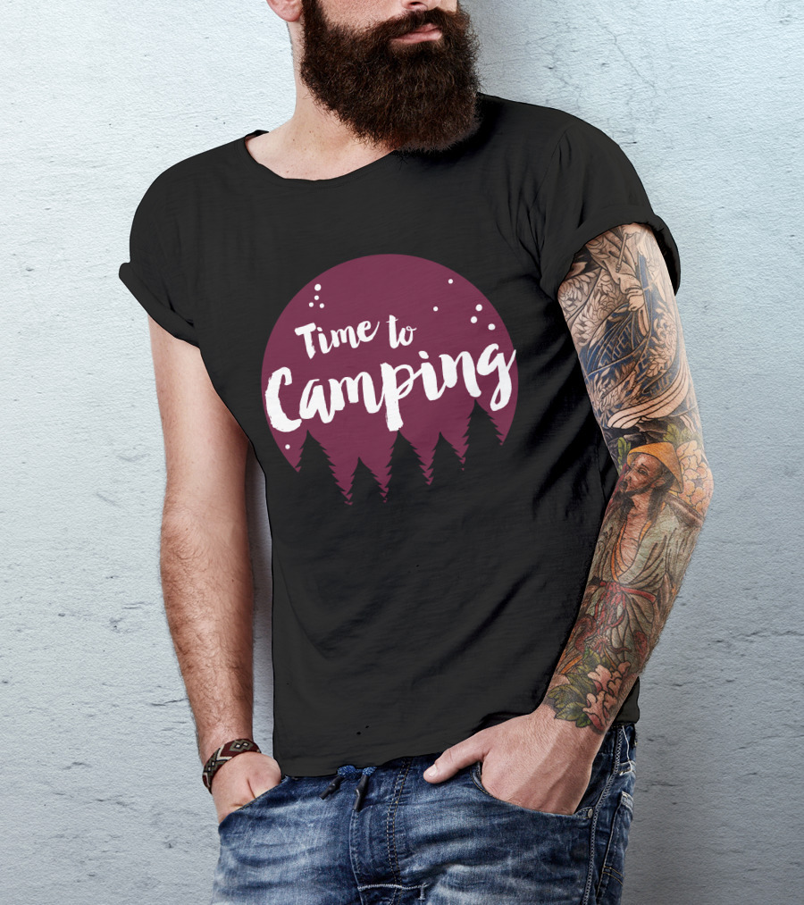 Time To Camping Forest Adventure T-Shirt