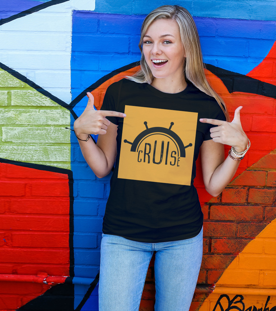 Cruise Ship Wheel Icon T-Shirt