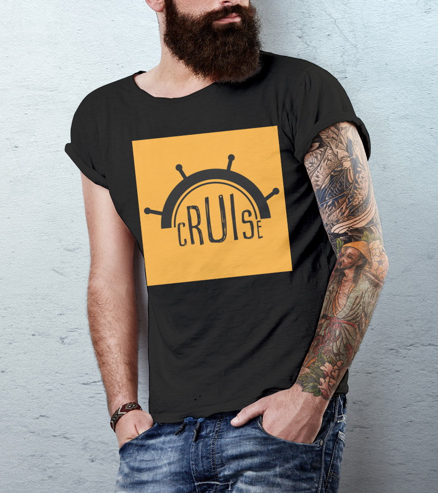 Cruise Ship Wheel Icon T-Shirt