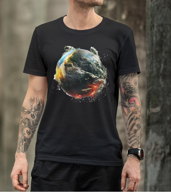 Earth Meteorite Asteroid Impact Event T-Shirt