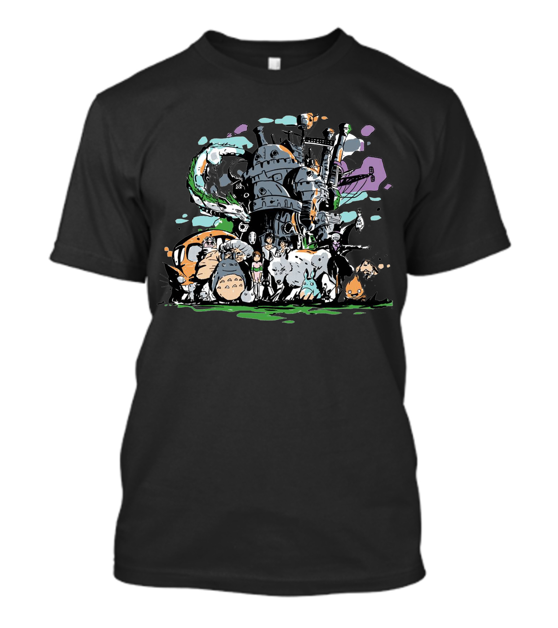 Fantasy Universe Studio Ghibli Crossover Ensemble T-Shirt