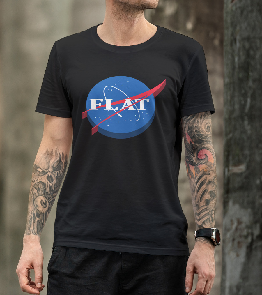 Flat Earth NASA T-Shirt