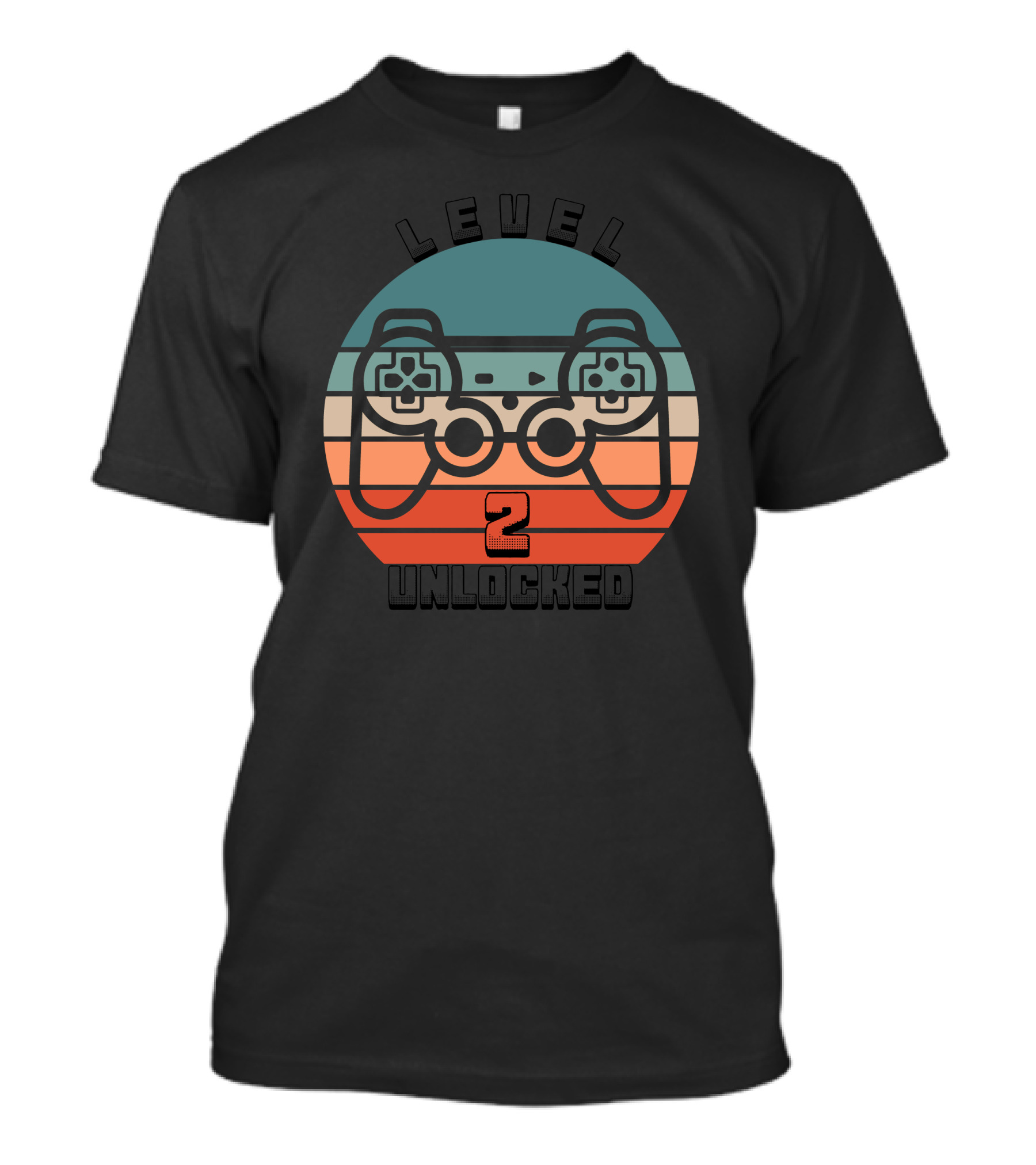 Level 2 Unlocked Retro Game Controller T-Shirt