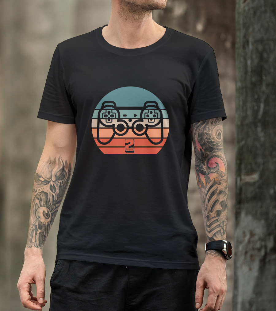 Level 2 Unlocked Retro Game Controller T-Shirt