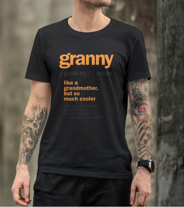 Granny Definition Like A Grandmother But So Much Cooler Professional Grandchild Spoiler Expert Advice Giver Best Person In The World T-Shirt