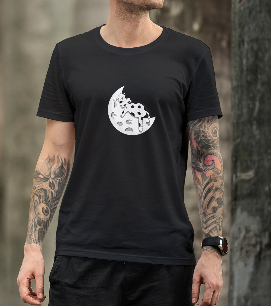 Workingfromhome Cow Jumping Over The Moon T-Shirt