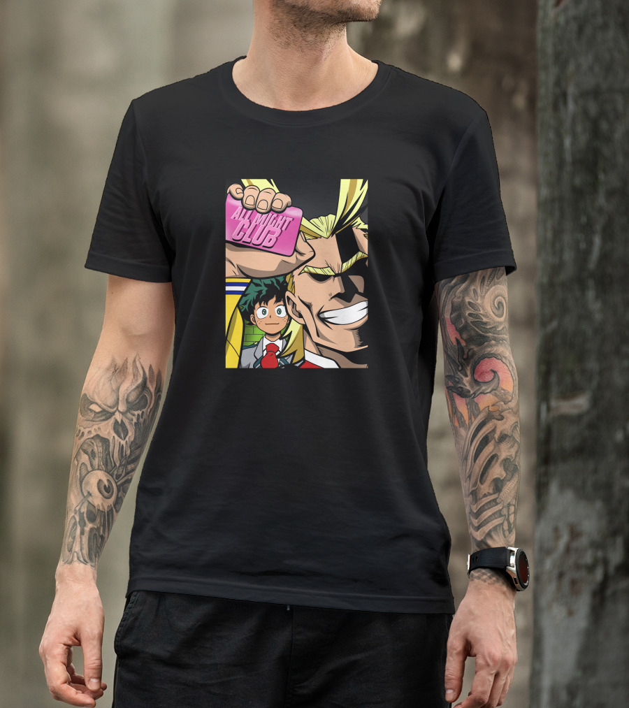 All Might Club My Hero Academia Characters Official License T-Shirt