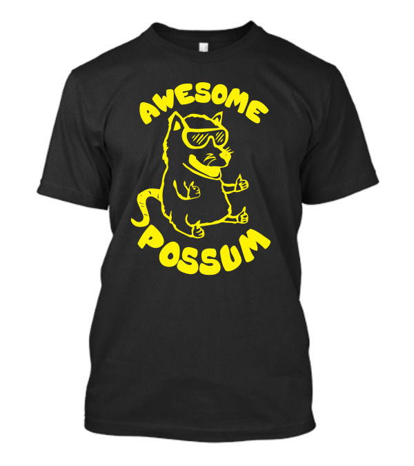 Awesome Possum Premium Funny Possum With Sunglasses T-Shirt
