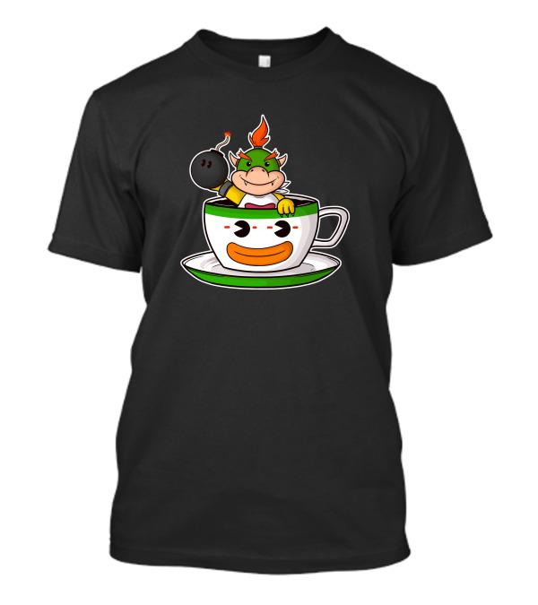 Bowser Jr. In Clown Car Teacup With Bob-omb T-Shirt
