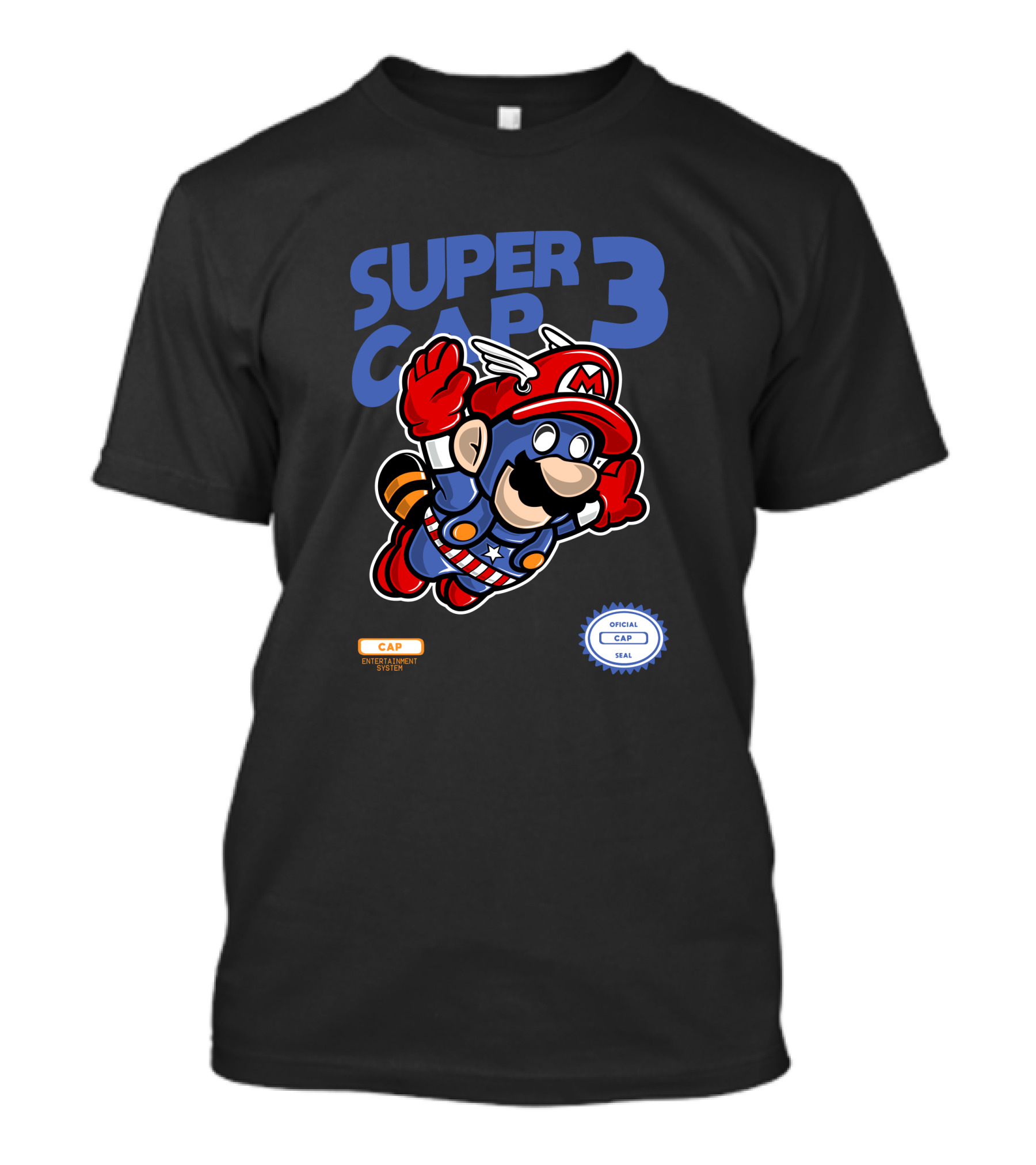 Super Cap 3 Official Cap Seal Cap Entertainment System T-Shirt
