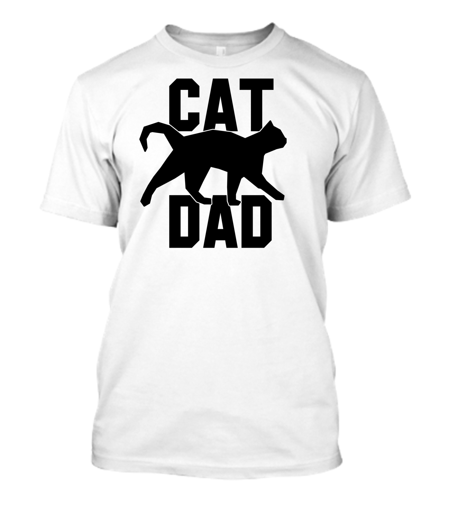 Cat Dad Walking T-Shirt
