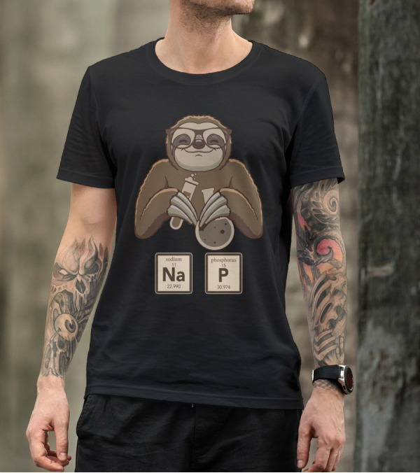 Sodium Phosphorus Chemistry Sloth T-Shirt