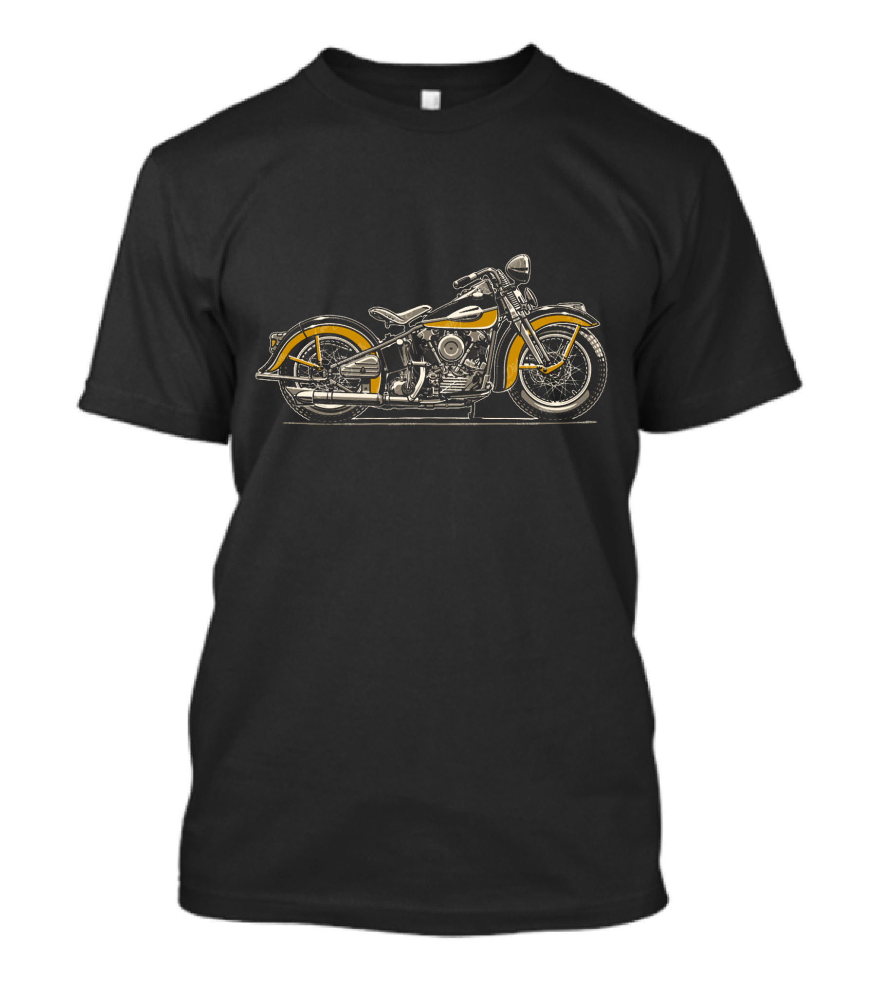 Classic Two Tone Vintage Motorcycle Knucklehead T-Shirt