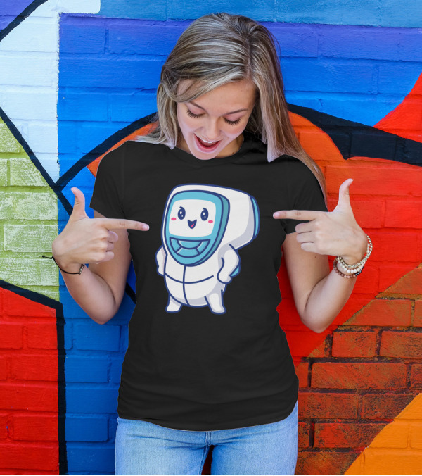 Cute Infrared Thermometer Kawaii Character T-Shirt