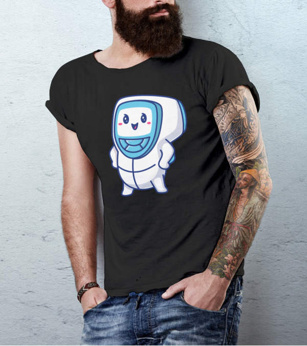 Cute Infrared Thermometer Kawaii Character T-Shirt