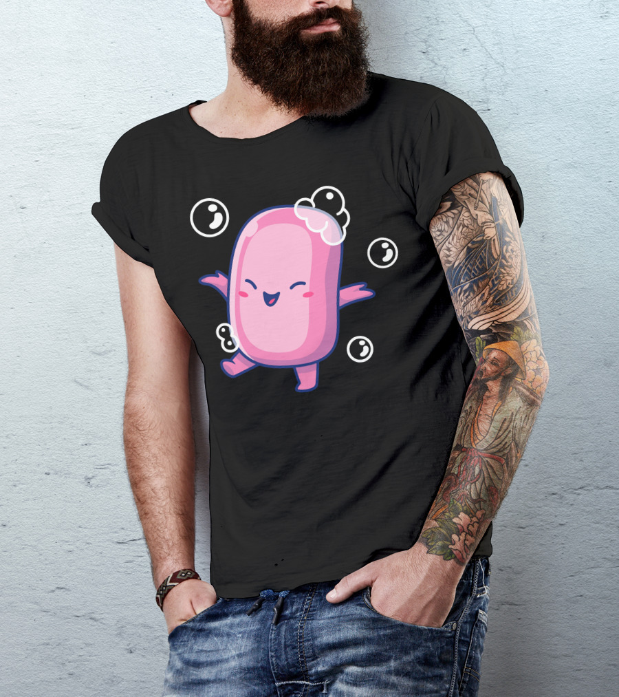 Cute Dancing Soap Bar Bubbles T-Shirt