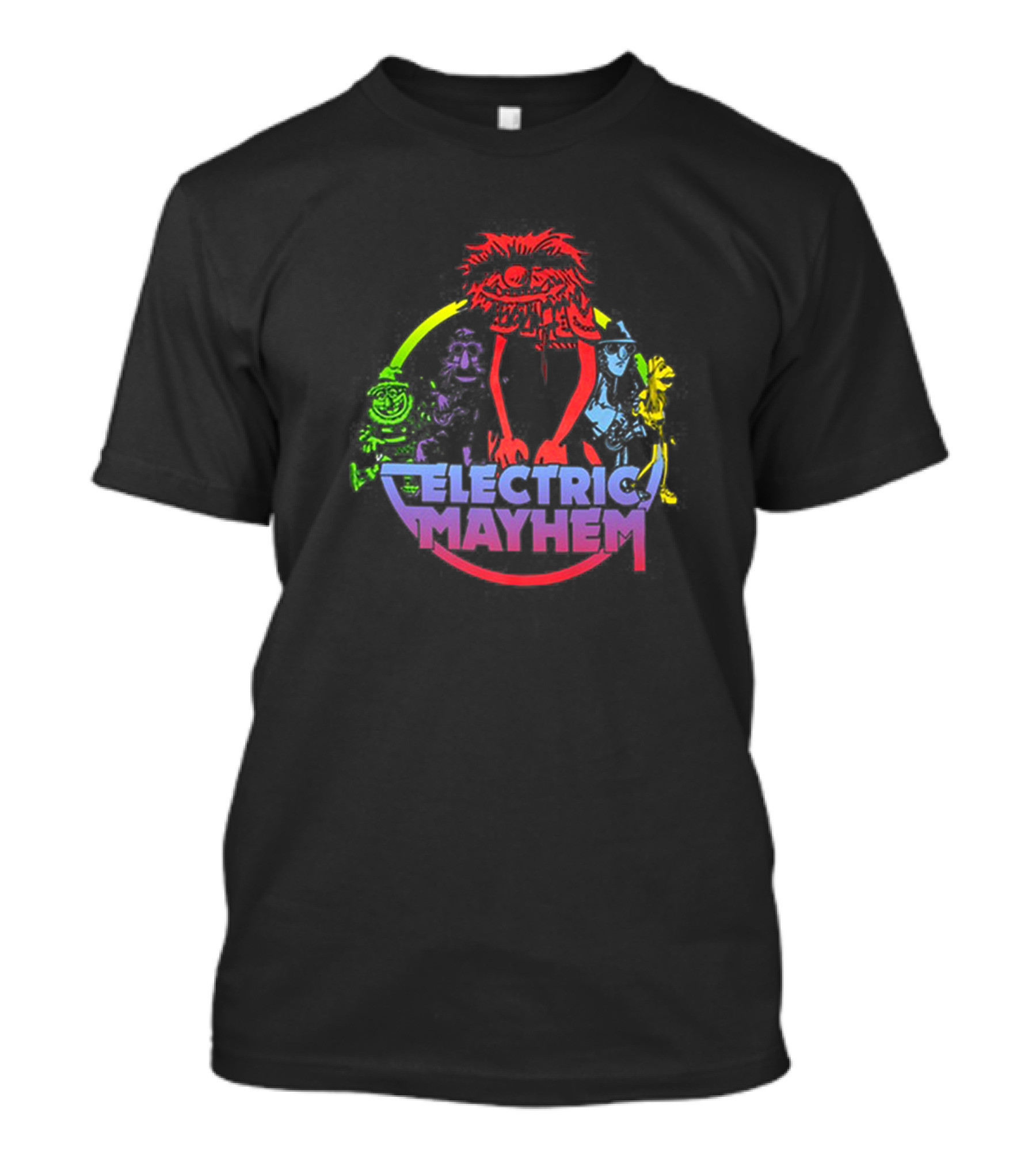 Electric Mayhem Muppets Band Members Iconic Characters T-Shirt