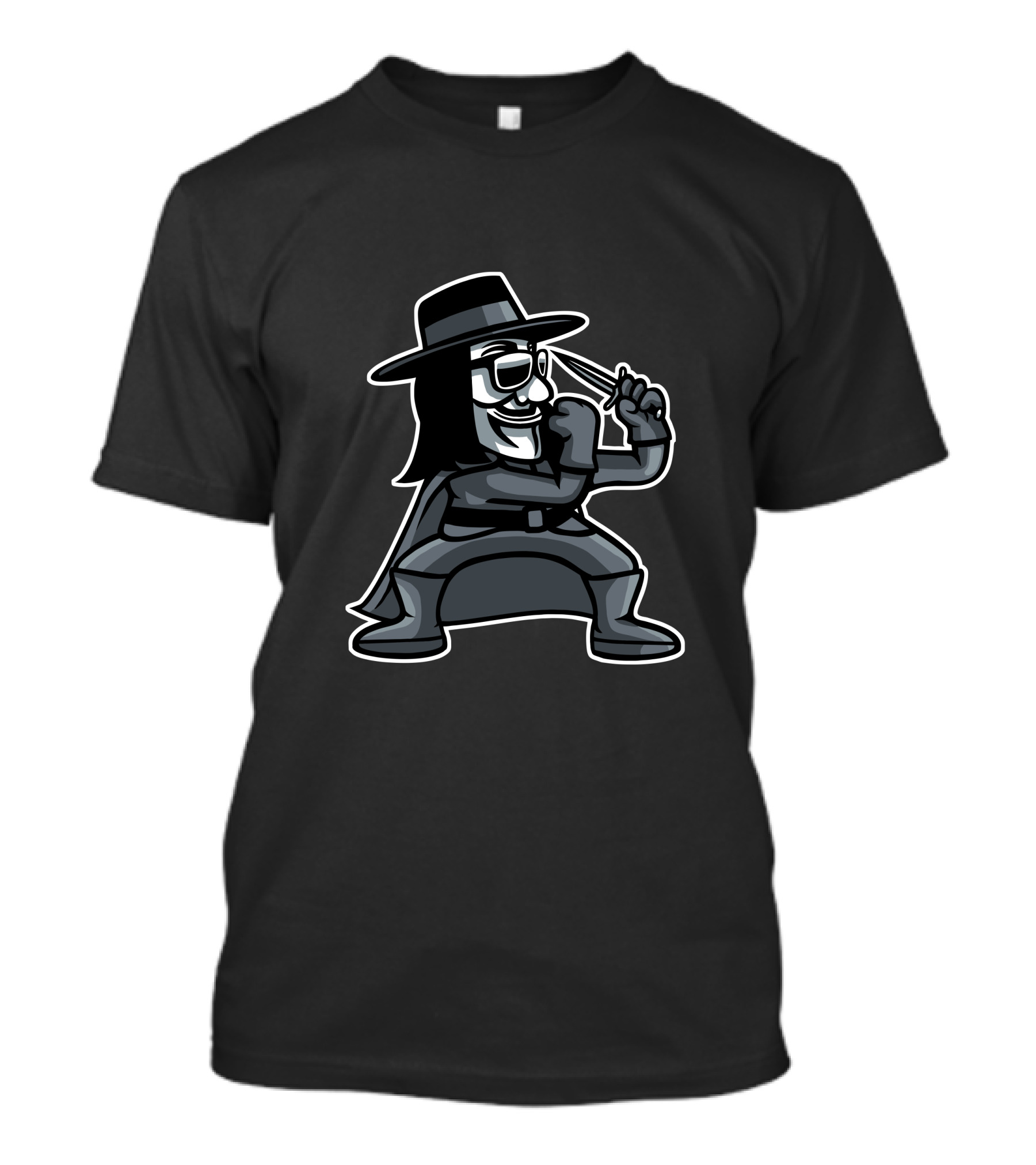 Fighting Vendetta Masked Martial Arts T-Shirt