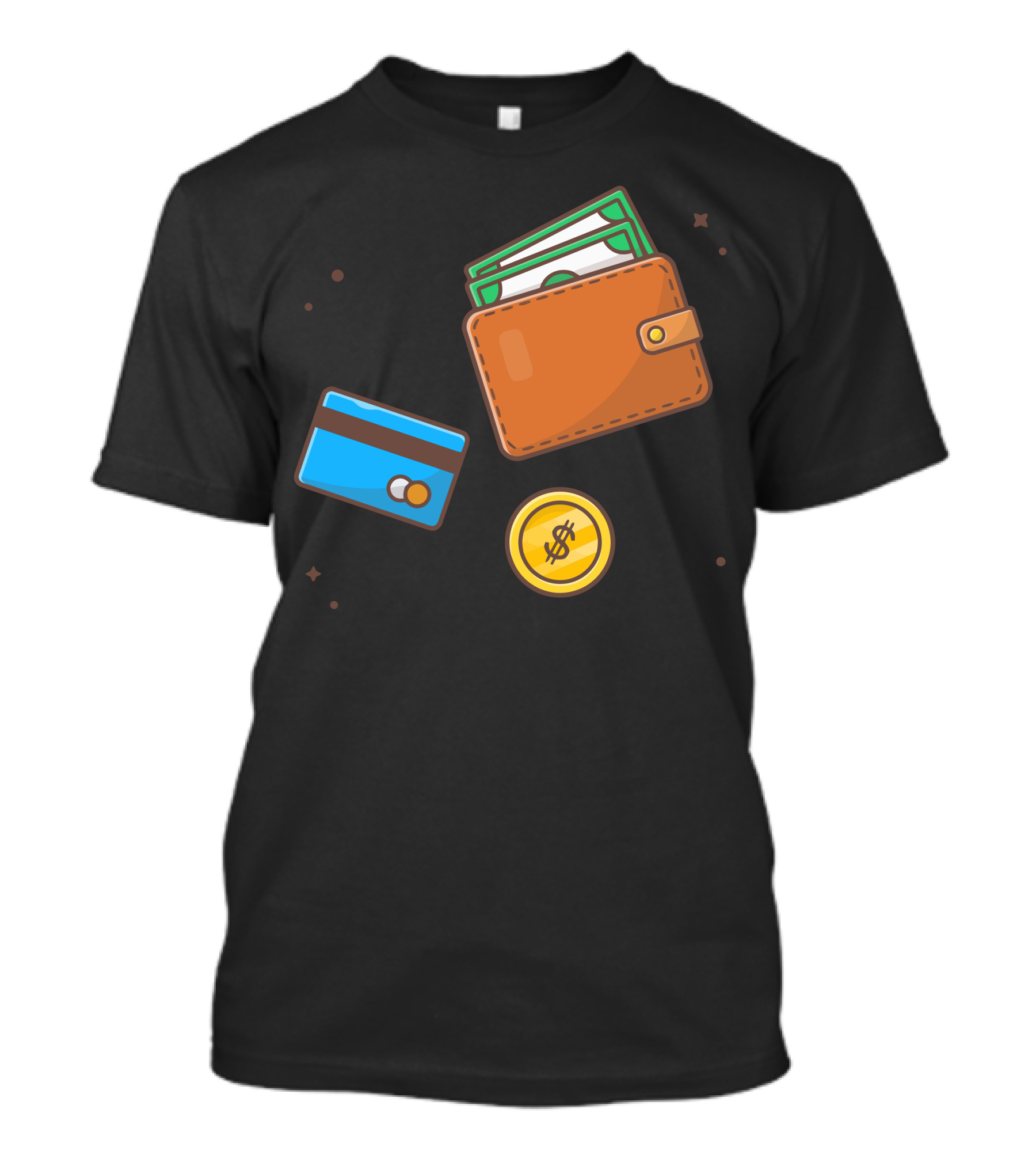 Financial Wallet Credit Card Dollar Payment T-Shirt