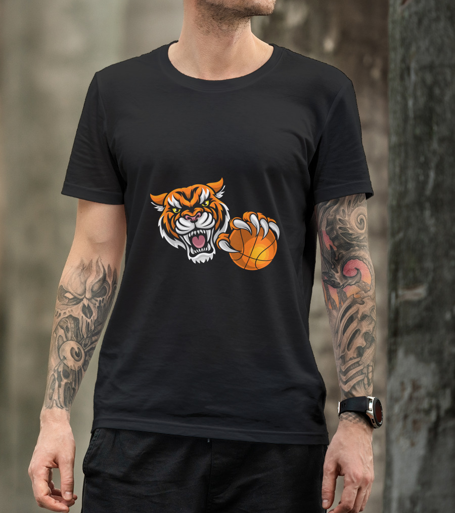 FREE JOE EXOTIC Tiger With Basketball T-Shirt