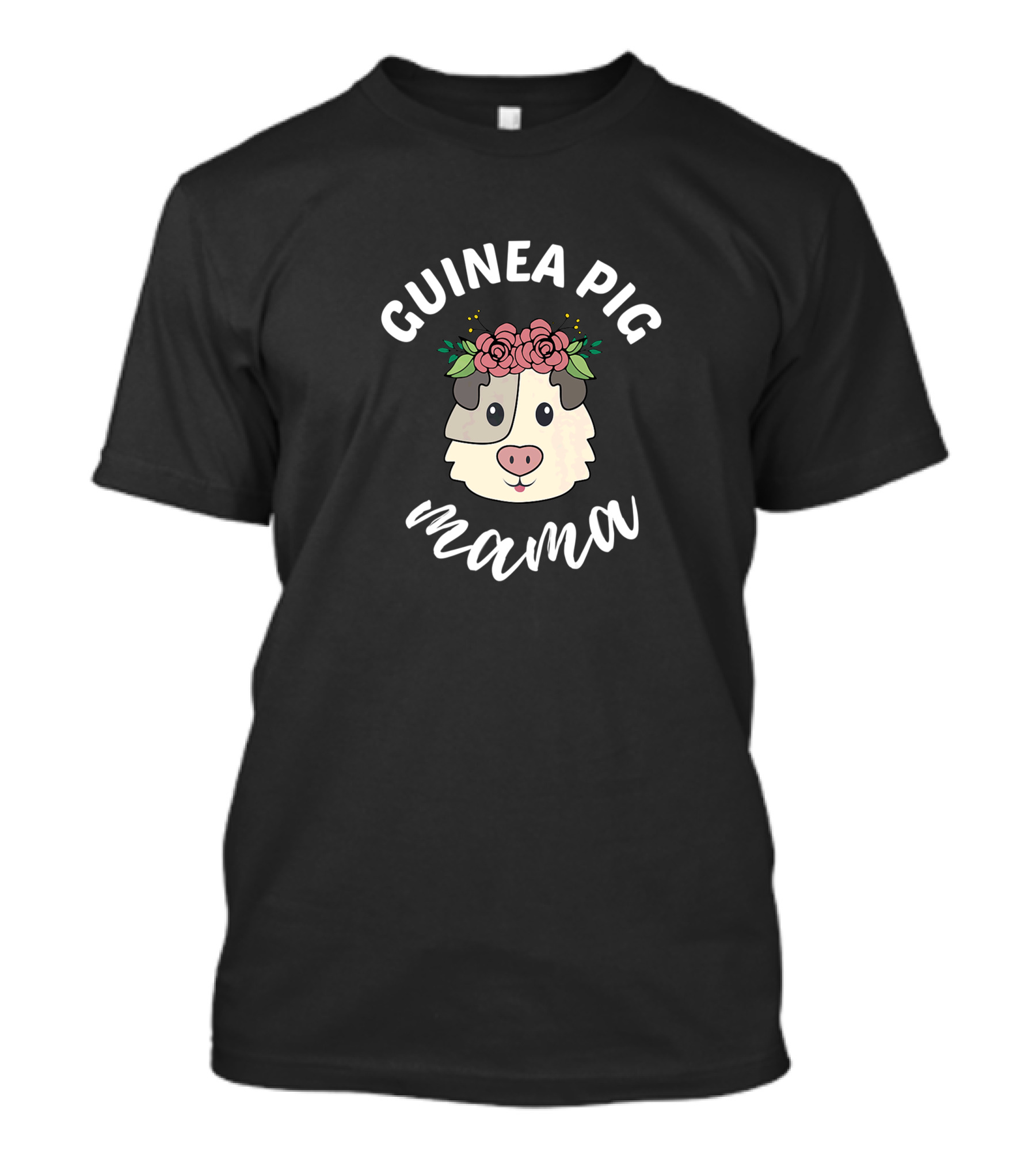 Guinea Pig Mama Flower Crown Cavy T-Shirt