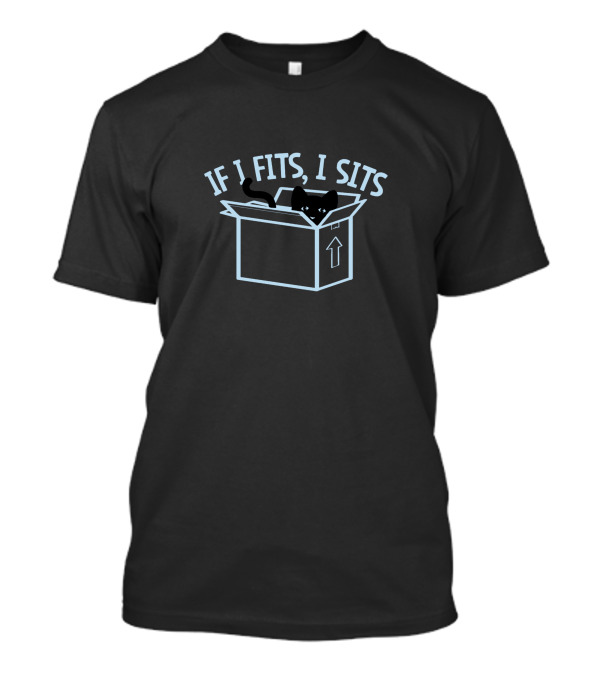 If I Fits I Sits Cat In Box T-Shirt
