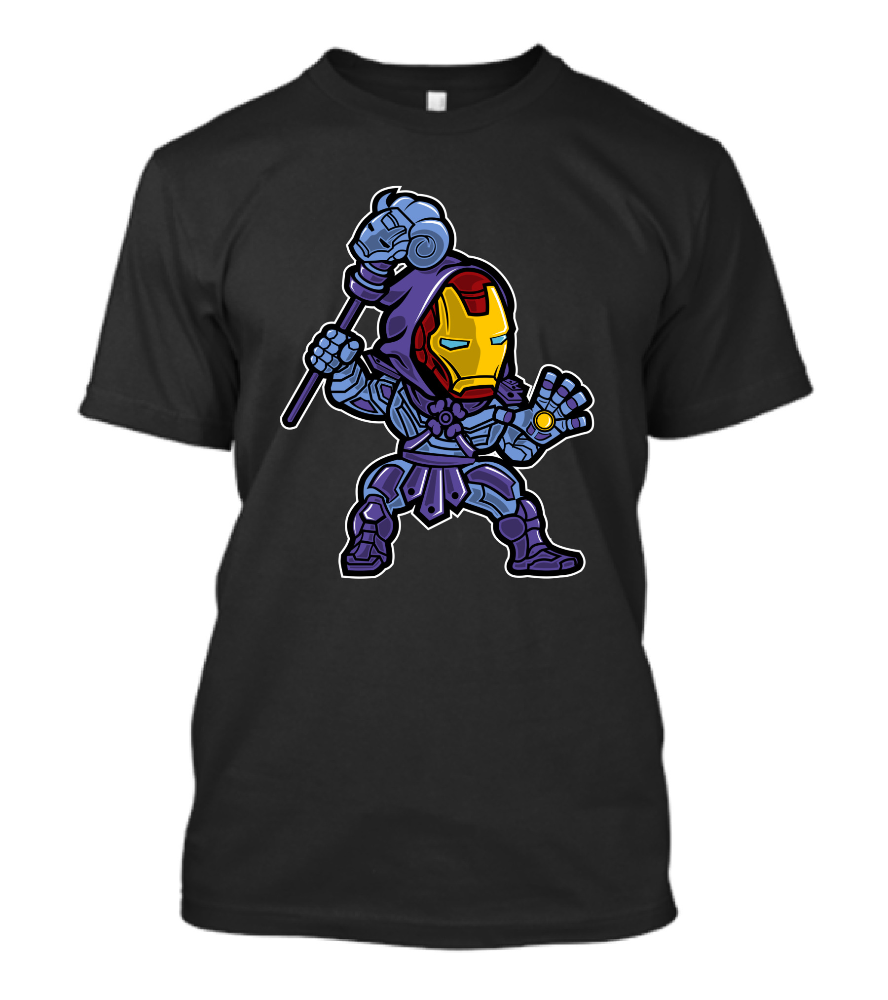 Iron Skeletor Mashup Character Fusion T-Shirt