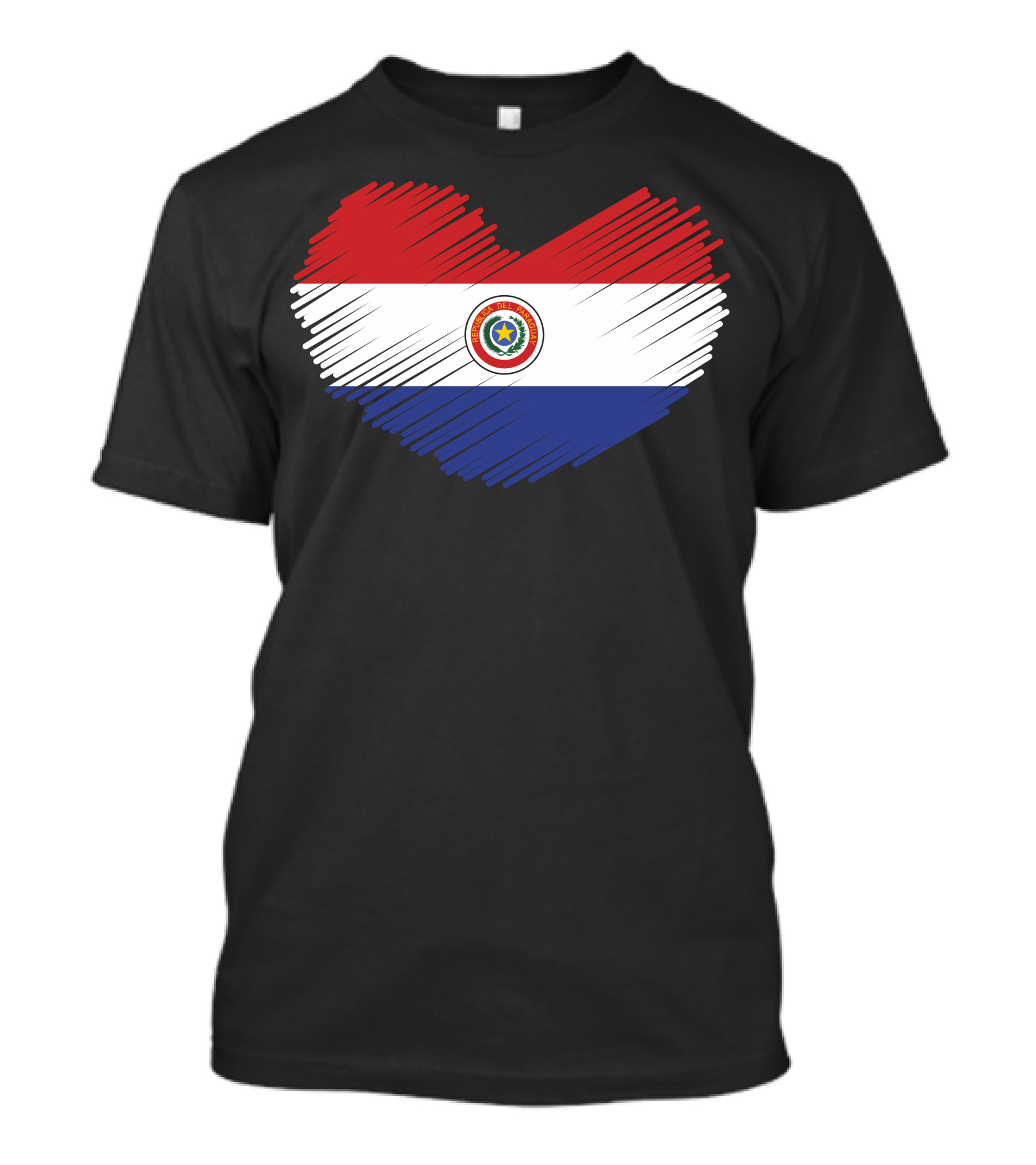 Paraguay Heart Flag Love T-Shirt
