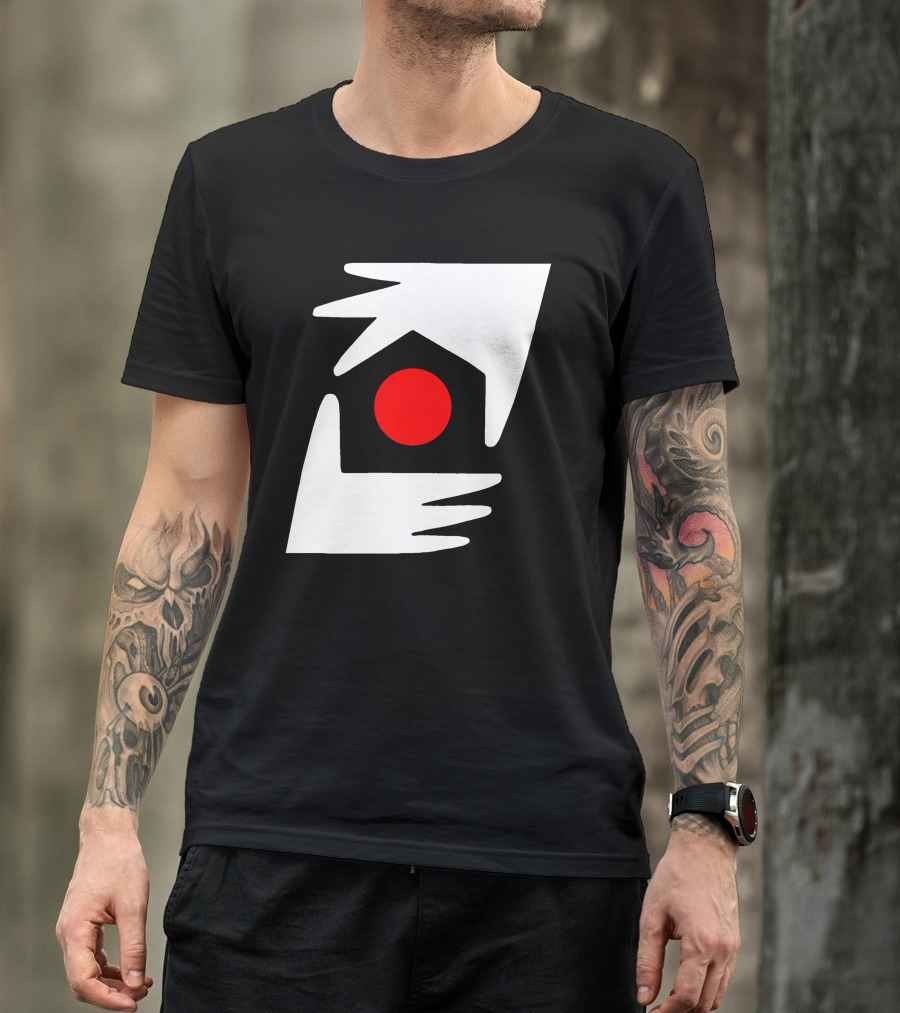One World Together Hands Red Circle Unity Emblem T-Shirt