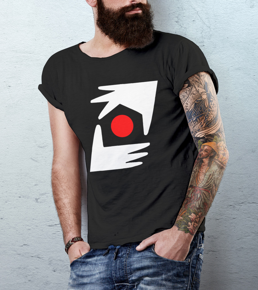 One World Together Hands Red Circle Unity Emblem T-Shirt