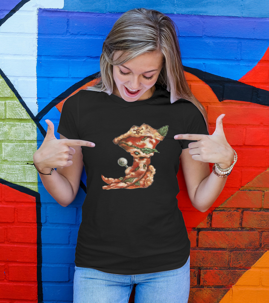 P Is For Pizza Pirate Food Art Pizza Slice Pirate T-Shirt