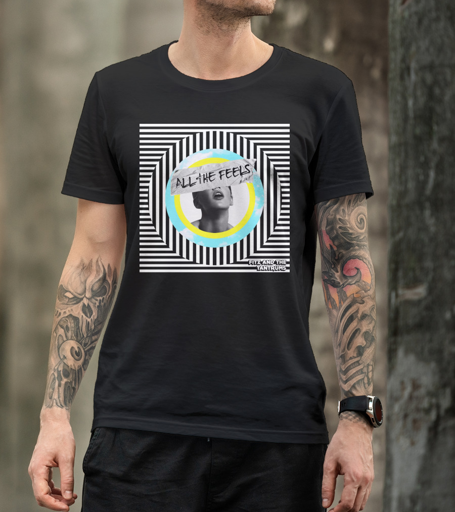 All The Feels Fitz And The Tantrums Black And White Stripes T-Shirt