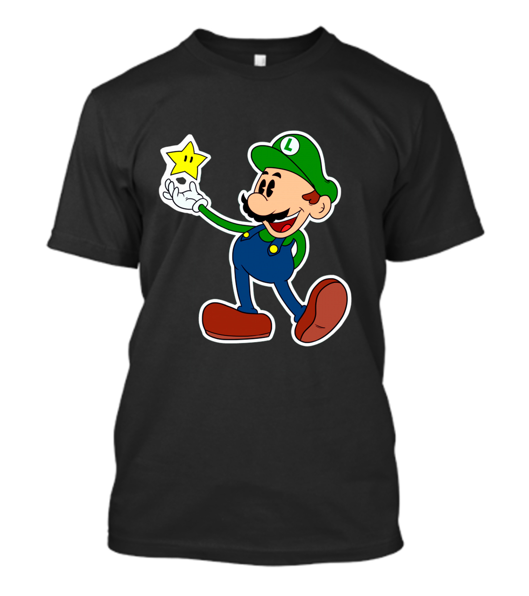 Pop Luigi Star Power Icon T-Shirt