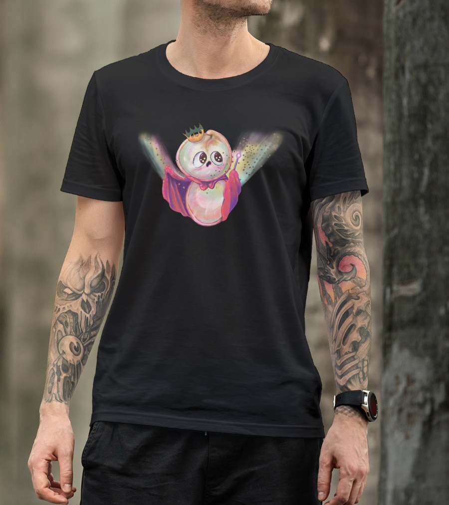 Queen Of Quinoa Q Character With Crown And Cape T-Shirt